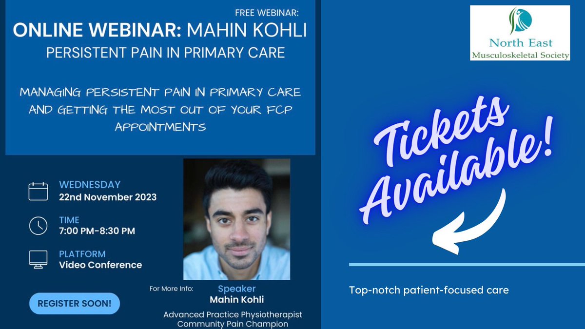 Looking at the week ahead for NEMS🗓️Can’t wait to see you all on Wednesday for our webinar with ⭐️@MahinKohli ⭐️ Get your tickets while you can! ➡️ eventbrite.co.uk/e/managing-per… @GrowPhysio @sbrownephysio @HurworthRobbie @nicklivadas @DarrenFinnegan2