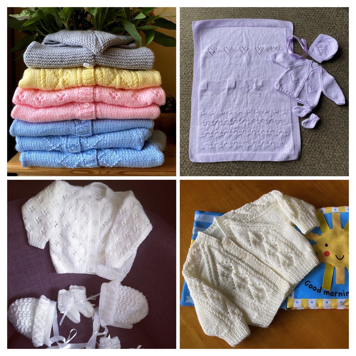 A selection of #handmade #baby #gifts available at crwd.fr/2Ei9cIa Special requests most welcome. #handknit #etsy #MHHSBD