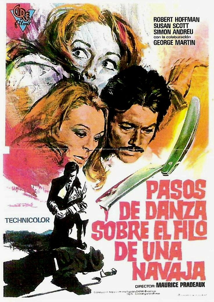 Spanish movie poster for #DeathCarriesACane (1973 - Dir. #MaurizioPradeaux) #RobertHoffman #NievesNavarro
#Giallo