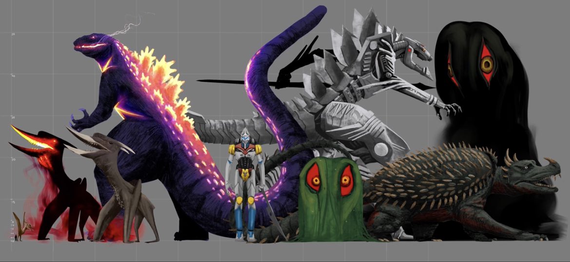 Godzilla-verse atmosphere, one year apart
