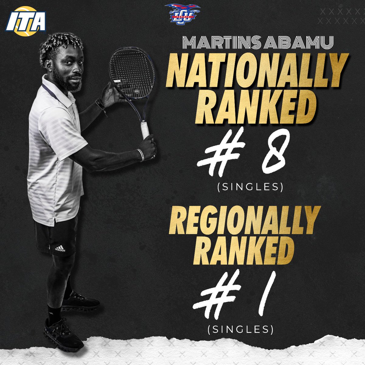 🎾MTEN | Congrats to these Men's @LCUTennis Nationally and Regionally Ranked members, as the ITA announced their first rankings in singles play