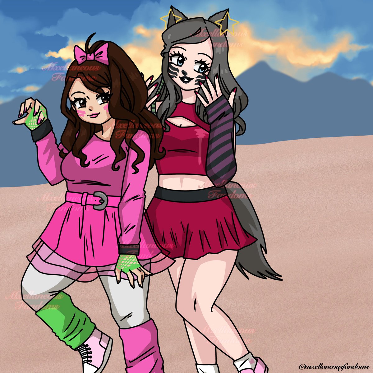 mxellaneous's tweet image. Alex and Lyssy dressed as Glamrockchica and Roxanne Wolf!
#inquisitormaster #inquisitormasterfanart #princessalex #princessalexfanart #lyssynoel #lyssynoelfanart #fnaf #FiveNightsAtFreeddys #glamrockchica #roxannewolf #halloween #myart