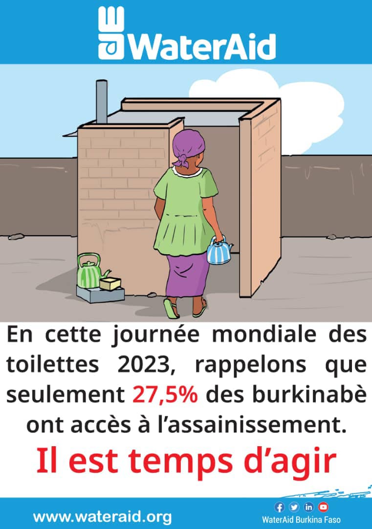 WateraidBurkina's tweet photo. 19 novembre | Journée mondiale des toilettes. 
#Burkina #lwili https://t.co/SFjbqSaguy