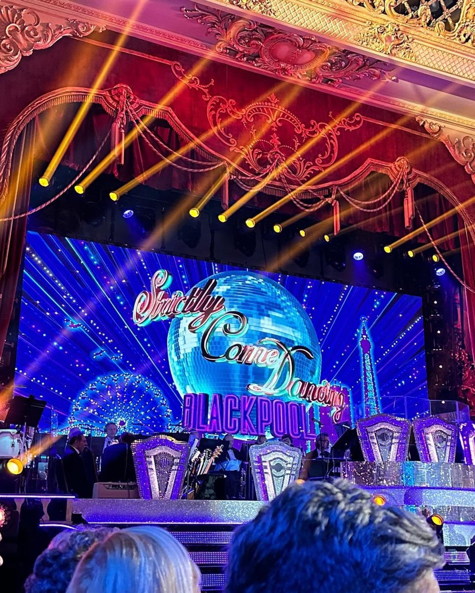 visitBlackpool's tweet photo. The glitz and glamour return to the iconic Blackpool Tower Ballroom for tonight's Strictly results show!  

Who will dance their way into another week? 🕺🏻💃🏼

📸 IG: mellychaps #StrictlyComeDancing https://t.co/zmnf61dOHj