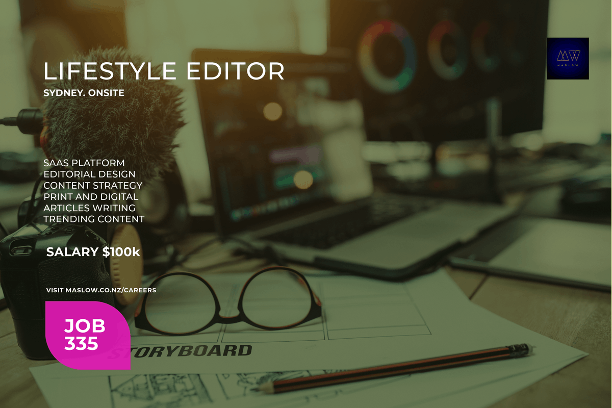 MaslowNZ's tweet photo. Ready to take your editorial career to the next level? Join this dynamic team as the Lifestyle Editor across Australasia. If you're passionate about crafting compelling narratives, we want to hear from you. #editor #lifestyle #jobs #sydney #onsite #SaaS https://t.co/CZHberlroP