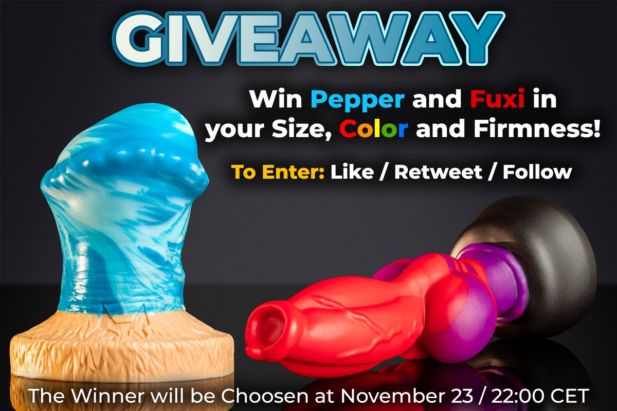 💙🤍❤𝗚𝗜𝗩𝗘𝗔𝗪𝗔𝗬❤ 🤍💙
Have the chance to win these two toys in your wished size, design and firmness💥
To Enter: Like, Retweet and Follow👍