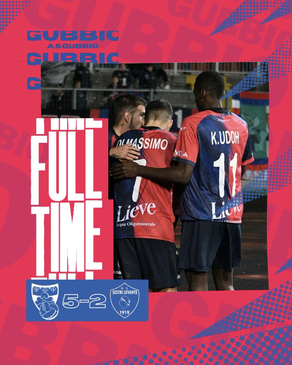 🔴 ⒻⓊⓁⓁ ⓉⒾⓂⒺ 🔵

🔚 | TRIPLICE FISCHIO 🏆 👋

Finisce qui la sfida del Pietro Barbetti 🏟
Grandi ragazzi!!! 🔴🔵🐺

#GubbioSestriLevante 5️⃣-2️⃣ #ForzaGubbio