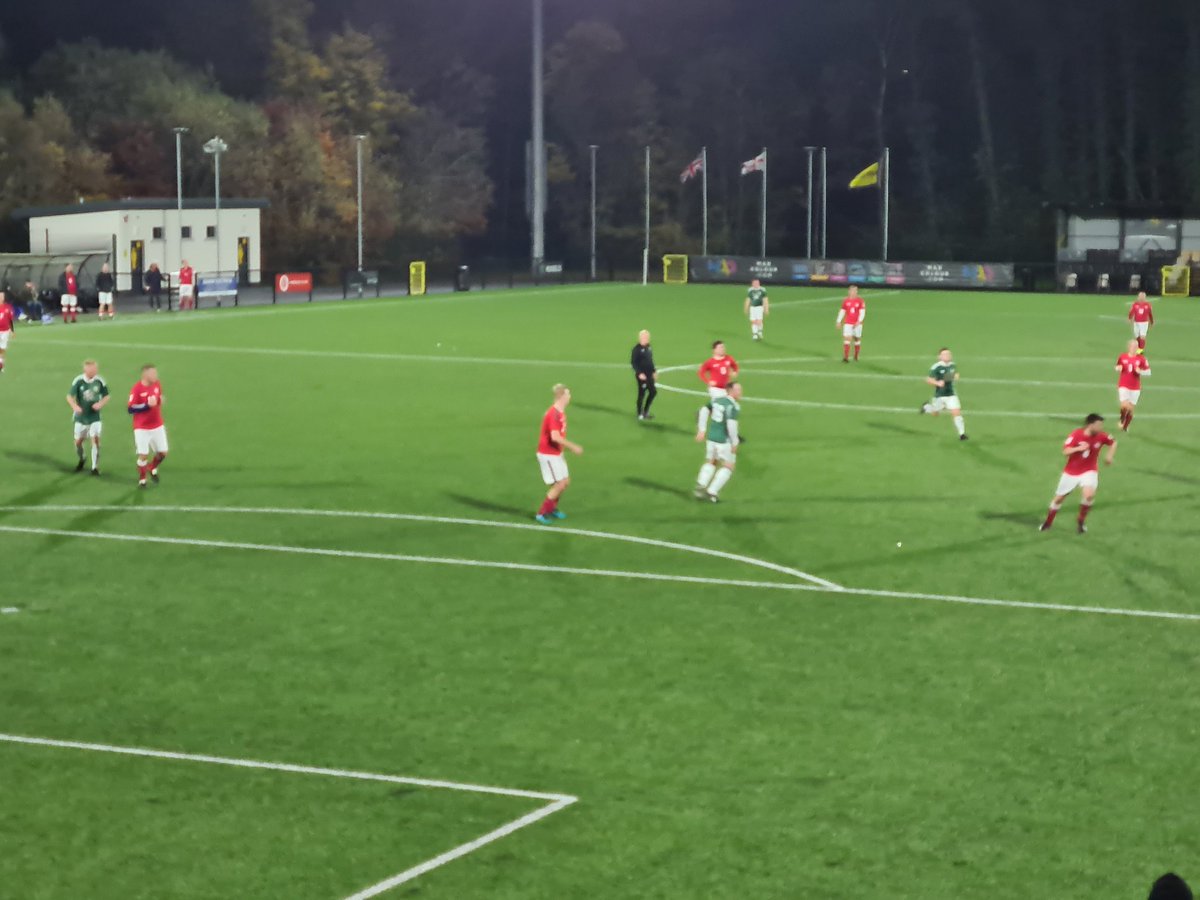 The @NI_Fans taking on their Danish counterparts at Danny Blanchflower Stadium this evening. @FansEurope