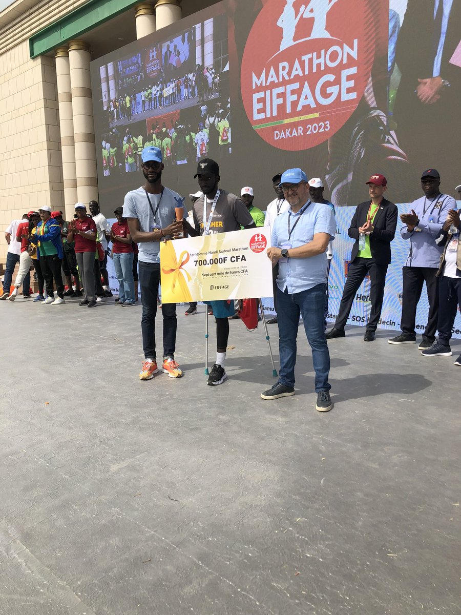 Félicitations à Samba Diop🥇
1er Homme Handi fauteuil 42km

#courezdakar2023