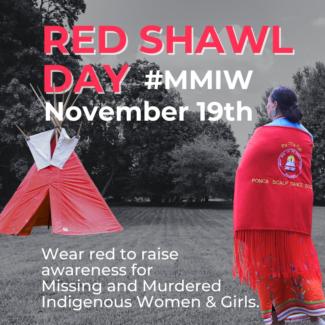movementrights's tweet photo. We wear red today to raise awareness for Missing and Murdered Indigenous Women & Girls. We hope to bring justice, and collectively work towards dismantling the barriers that perpetuate violence, ensuring a safer future for our communities.
#mmiw #redshawlday #mmiw https://t.co/zWYz8MaUum