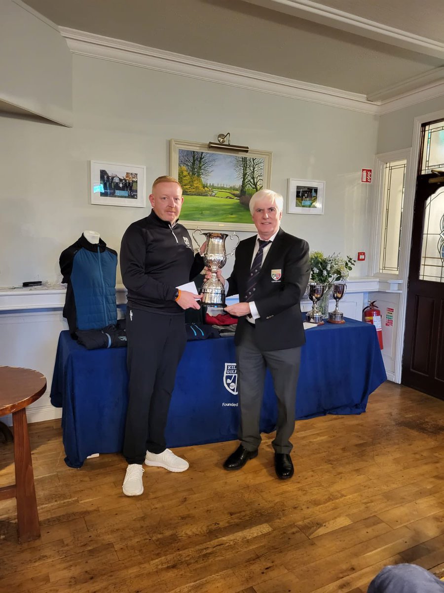 KilleenGcMens's tweet photo. The Scratch Matchplay Champion - Mr. Declan Higgins.  

Well done Declan and thank you for all your work this year as part of the Competition Committee https://t.co/J72rxJJARz