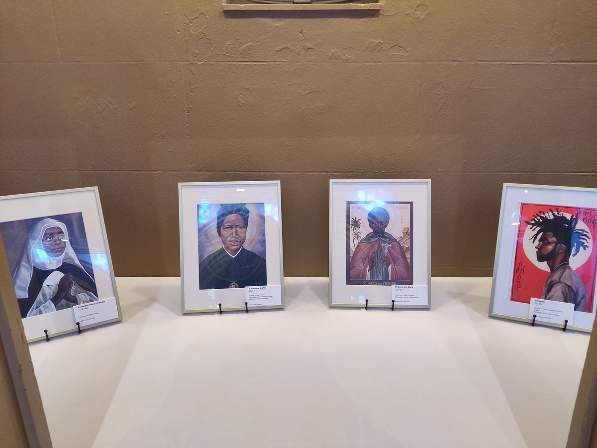 Grateful for the work of artists like Joan Bennett, Gracie Marbitzer, Tianna Williams, Brother Robert Lentz, Fr. William Hart McNichols and Kelly Latimore (@KLICONS) which have helped @CollegeChrchSTL present new images of holy people.