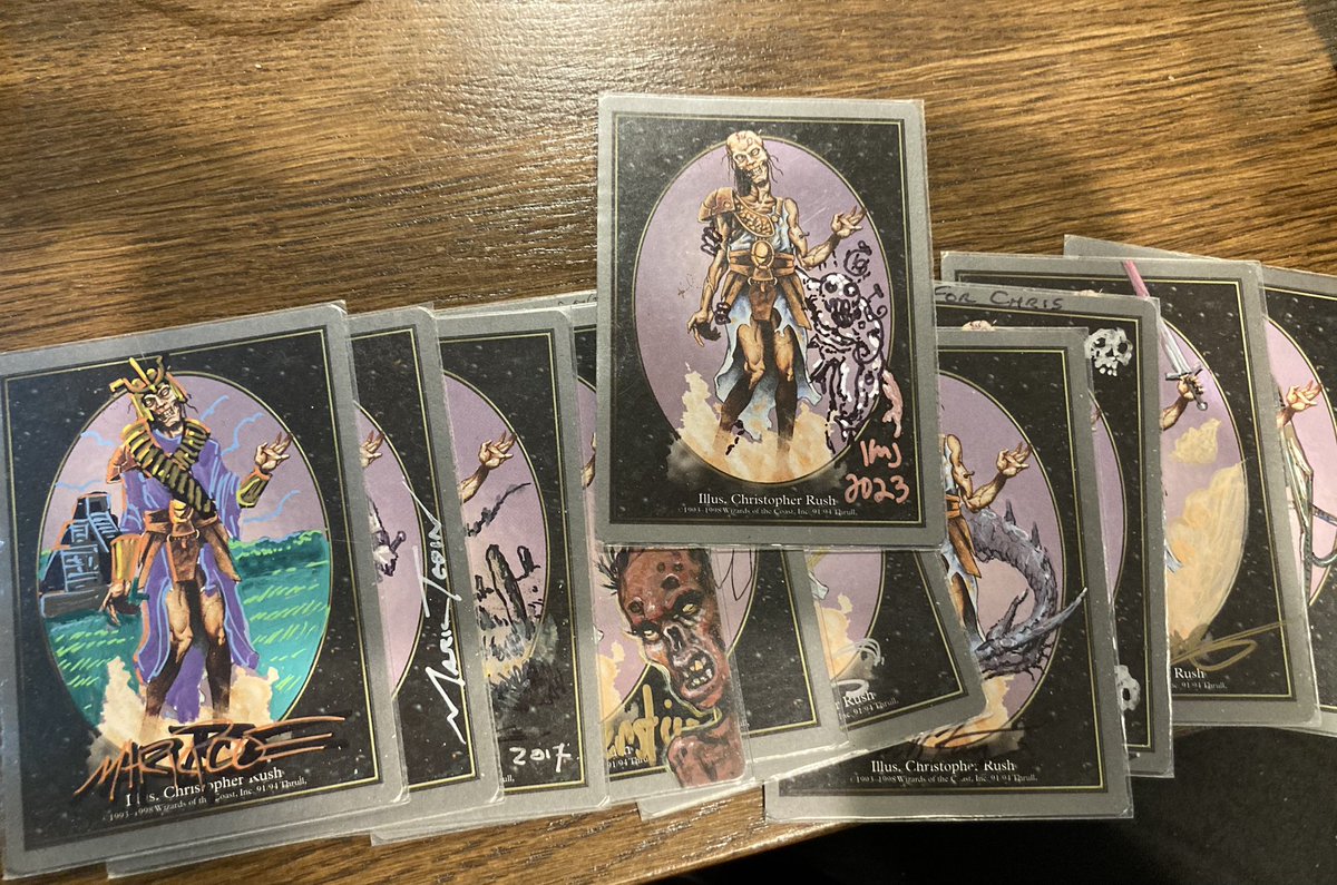 UrborgLibrarian's tweet photo. Also: a fresh zombie joins the hoard. This one, a Guardian Zombie by Ken Meyer Jr. https://t.co/TU8rl4qzsv