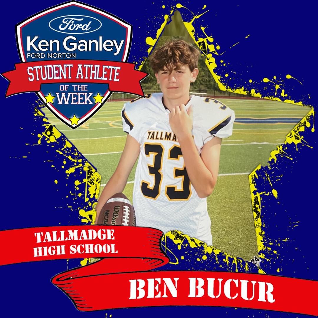 KenGanleyFord's tweet image. 🌟 𝐒𝐓𝐔𝐃𝐄𝐍𝐓 𝐀𝐓𝐇𝐋𝐄𝐓𝐄 𝐎𝐅 𝐓𝐇𝐄 𝐖𝐄𝐄𝐊 🌟
𝐁𝐞𝐧 𝐁𝐮𝐜𝐮𝐫
𝐅𝐫𝐞𝐬𝐡𝐦𝐚𝐧 𝐚𝐭 𝐓𝐚𝐥𝐥𝐦𝐚𝐝𝐠𝐞
𝐒𝐩𝐨𝐫𝐭𝐬: 𝐒𝐨𝐜𝐜𝐞𝐫 &amp;amp; 𝐅𝐨𝐨𝐭𝐛𝐚𝐥𝐥 ⚽🏈
#KenGanleyFordNorton #StudentAthleteOfTheWeek #CongratsBen #GoBlueDevils @Tallmadge_AD @Tallmadge_FB