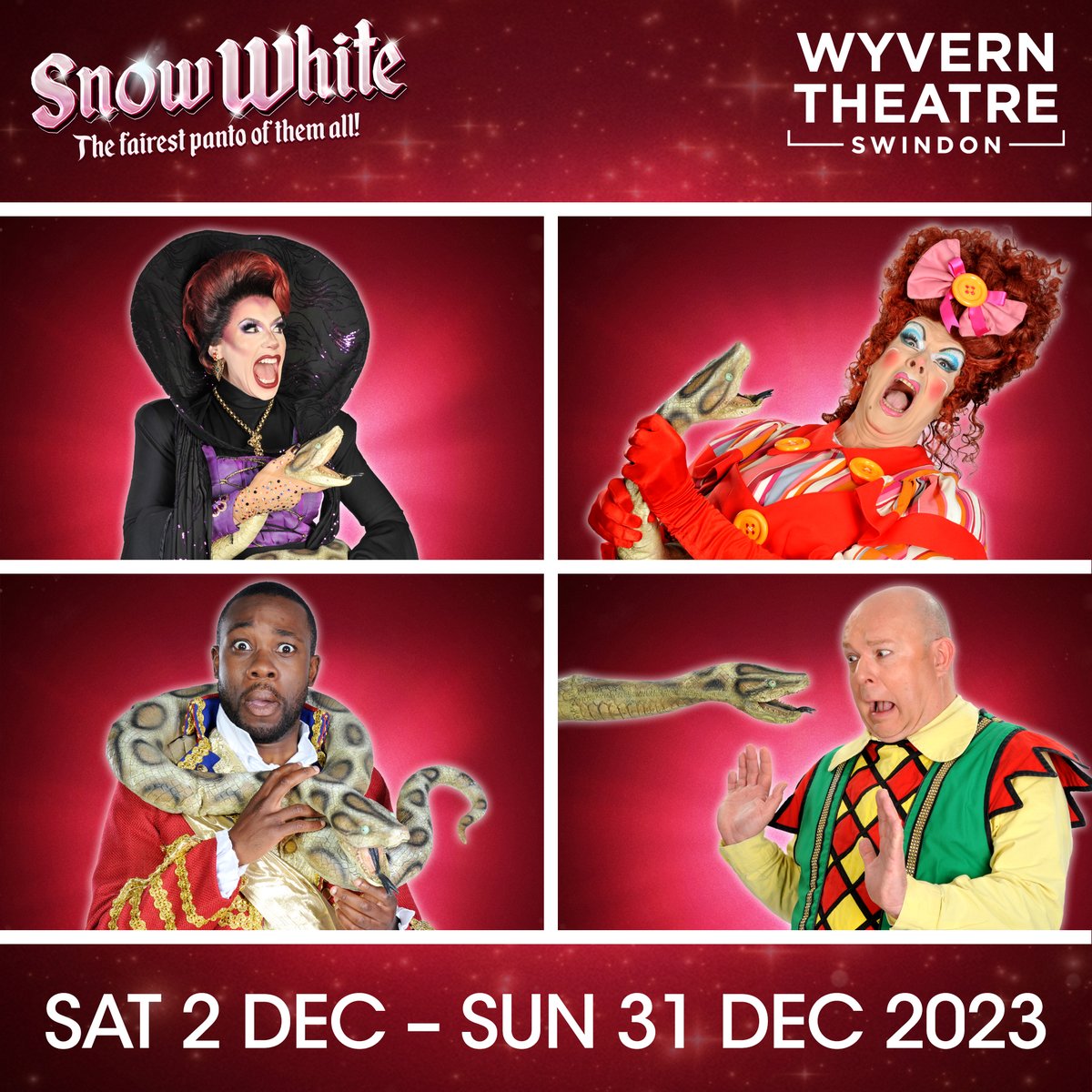 ⭐@imacelebrity is back tonight! 🐍If you want to see more villainous creatures, poisonous food and unforgettable adventures then be sure to book your Snow White tickets soon! @DivinaDeCampo @NathanConnortv @RealPaulBurling @DavidAshley5678 @DorranceTweets