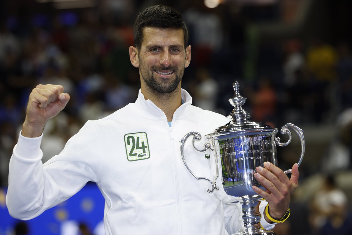 WeAreTennis's tweet photo. 🏆 Australian Open
🏆 Roland-Garros
🥈 Wimbledon
🏆 US Open
🏆 ATP FINALS 🆕
👑 World Number One

Novak Djokovic's 2023 season 😳 https://t.co/566k8qDuqk