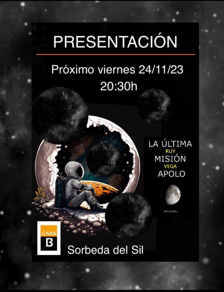 Próximo viernes, en el CARA B, Sorbeda del Sil.

🚀🚀🚀👏👏👏