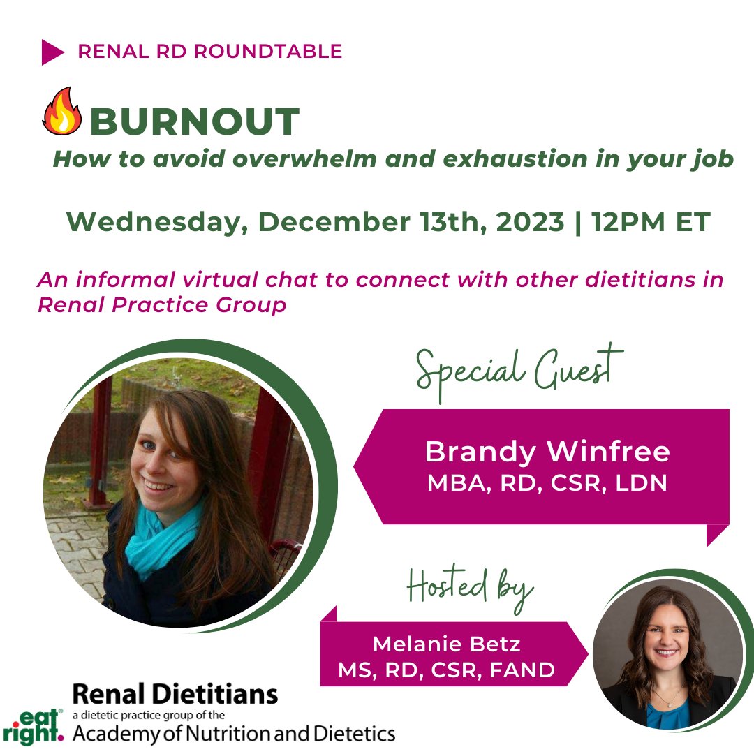 Join Melanie and our special guest, Brandy Winfree to talk about a  topic ALL of us can relate to - burnout and feeling OVER your job. 
Join us on zoom on December 13th at 12PM ET: zoom.us/j/94194803470?…