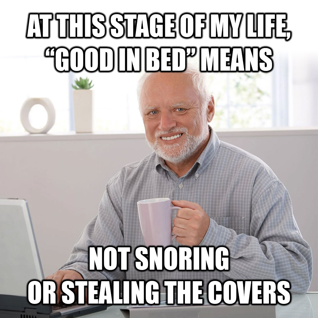 When you reach a certain age, it's all about silent nights and mastering the ancient art of cover diplomacy 😂😂

#ADVENTknows #StopSnoring #SleepWell