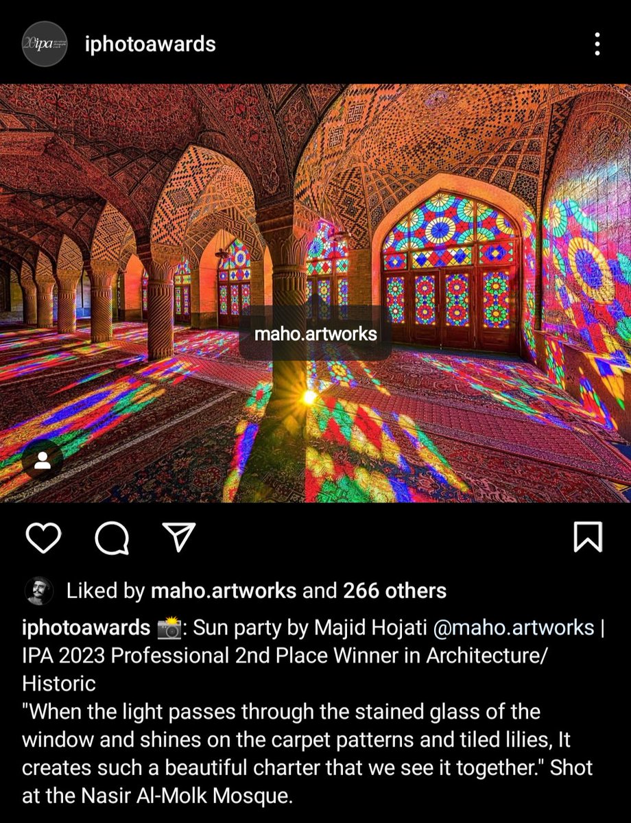 It's my pleasure that the 'Sun Party' has been chosen as IPA 2023 Professional 2nd Place Winner in Architecture/Historic✨😇
You can buy it for 0.333 eth in link below 👇
foundation.app/@MAHO/foundati…

#nft #NFTCommmunity
#NFTcollections #nftcollectioner  #nftarti̇st #NFTartwork