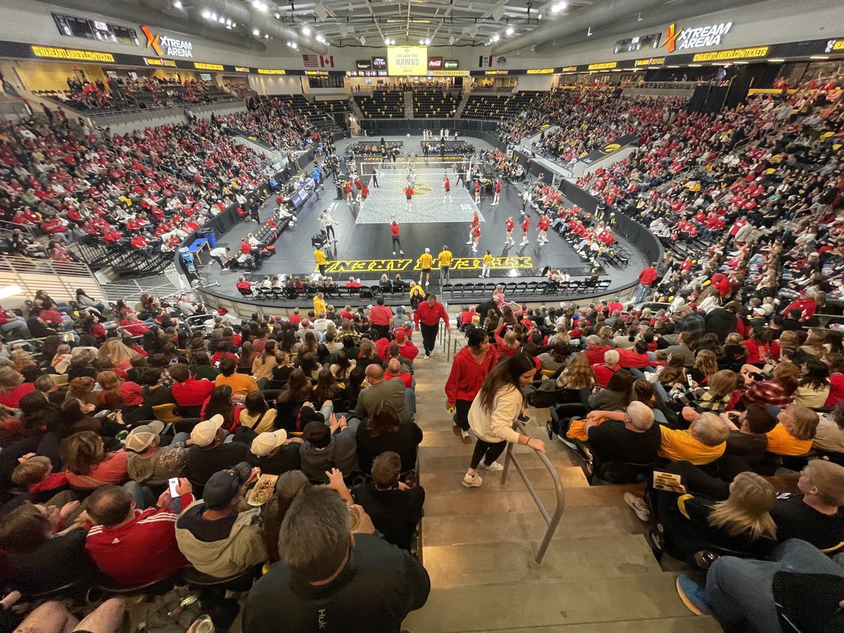 kevinsjuts's tweet image. This is Iowa’s “Black Out” match