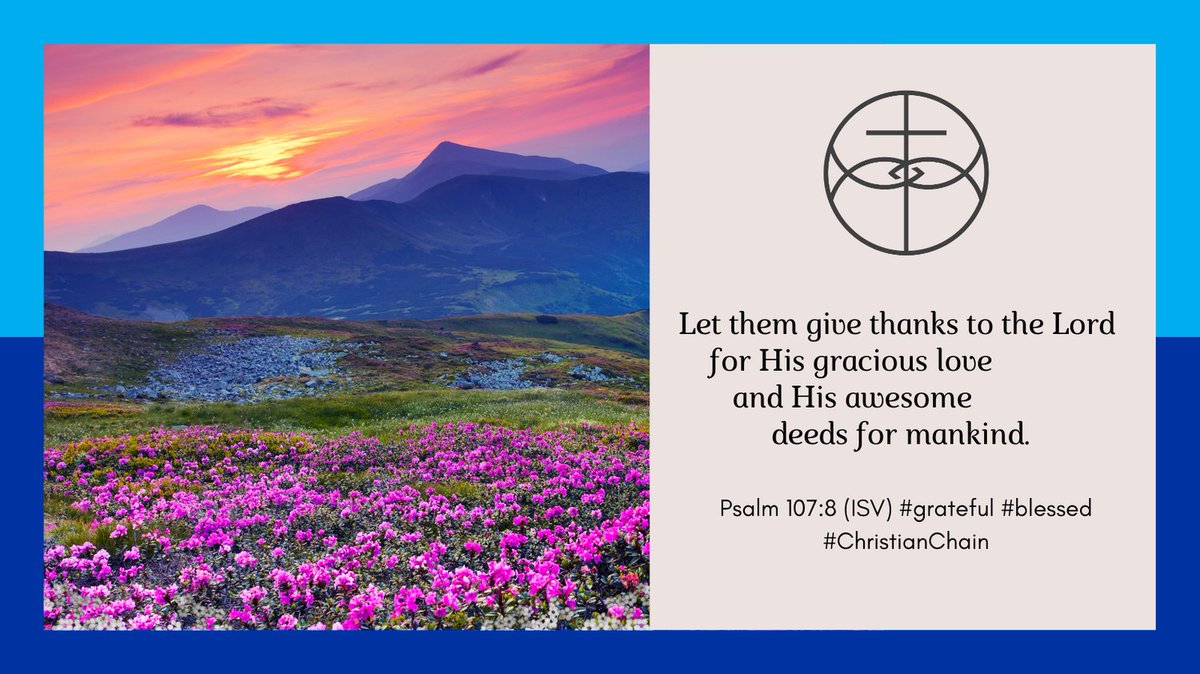 TCCFOfficial's tweet image. This #ThanksgivingWeek, let's take time to appreciate life's #blessings. #Psalm107:8 reminds us to give thanks to the Lord. Let's express our #gratitude through our actions.
#WeeklyVerse #ChristianChain #TrendingFaith