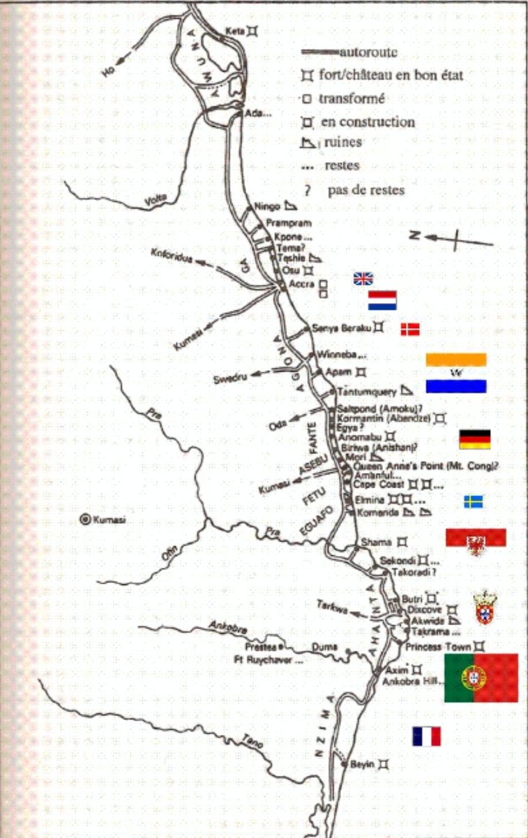 BBSimons's tweet photo. 1/
Ghana had the greatest number of forts &amp; castles linked to the slave trade in Africa - 80 in total. Today, only 18 are standing. The rest are in ruins. Many of the 18 are also crumbling. After International authorities pushed, Cabinet promised $200k. Progress has been slow. https://t.co/L6ce7eQY9i