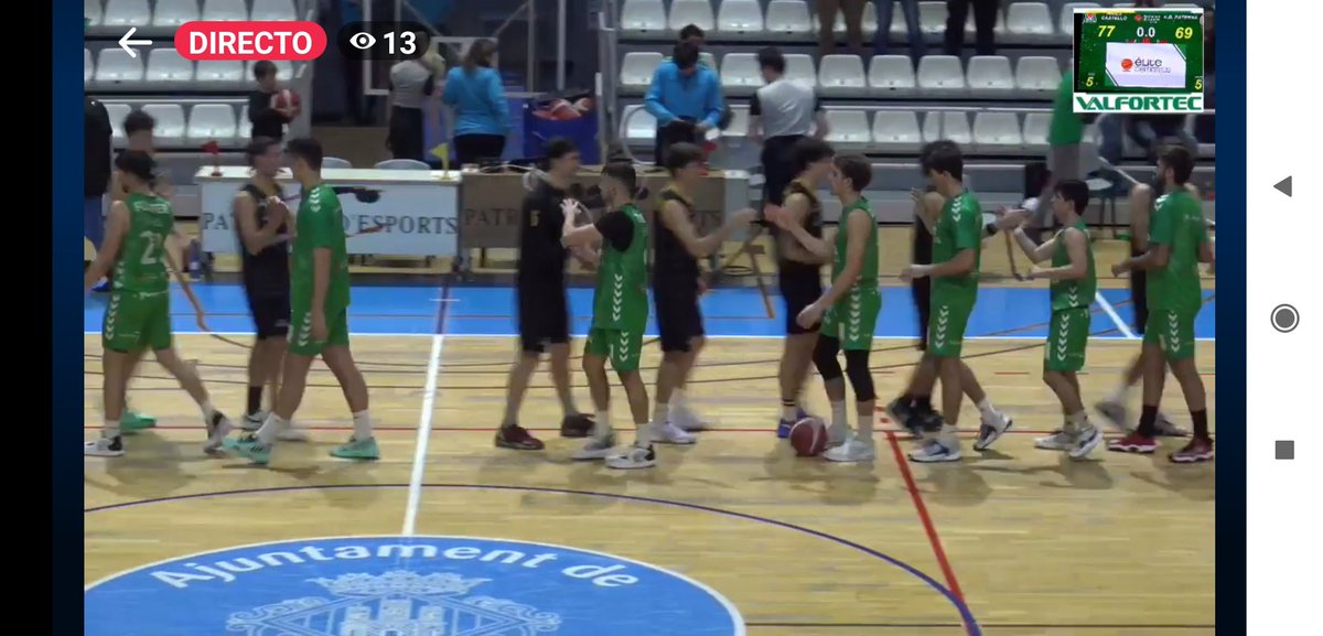 amics_castello's tweet photo. Importantísima victoria del eba del @amics_castello .
Amics 77- NB Paterna 69.
Enhorabuena a sus entrenadores Cholo y Manolo
Segunda victoria consecutiva https://t.co/KIDmTUINr7