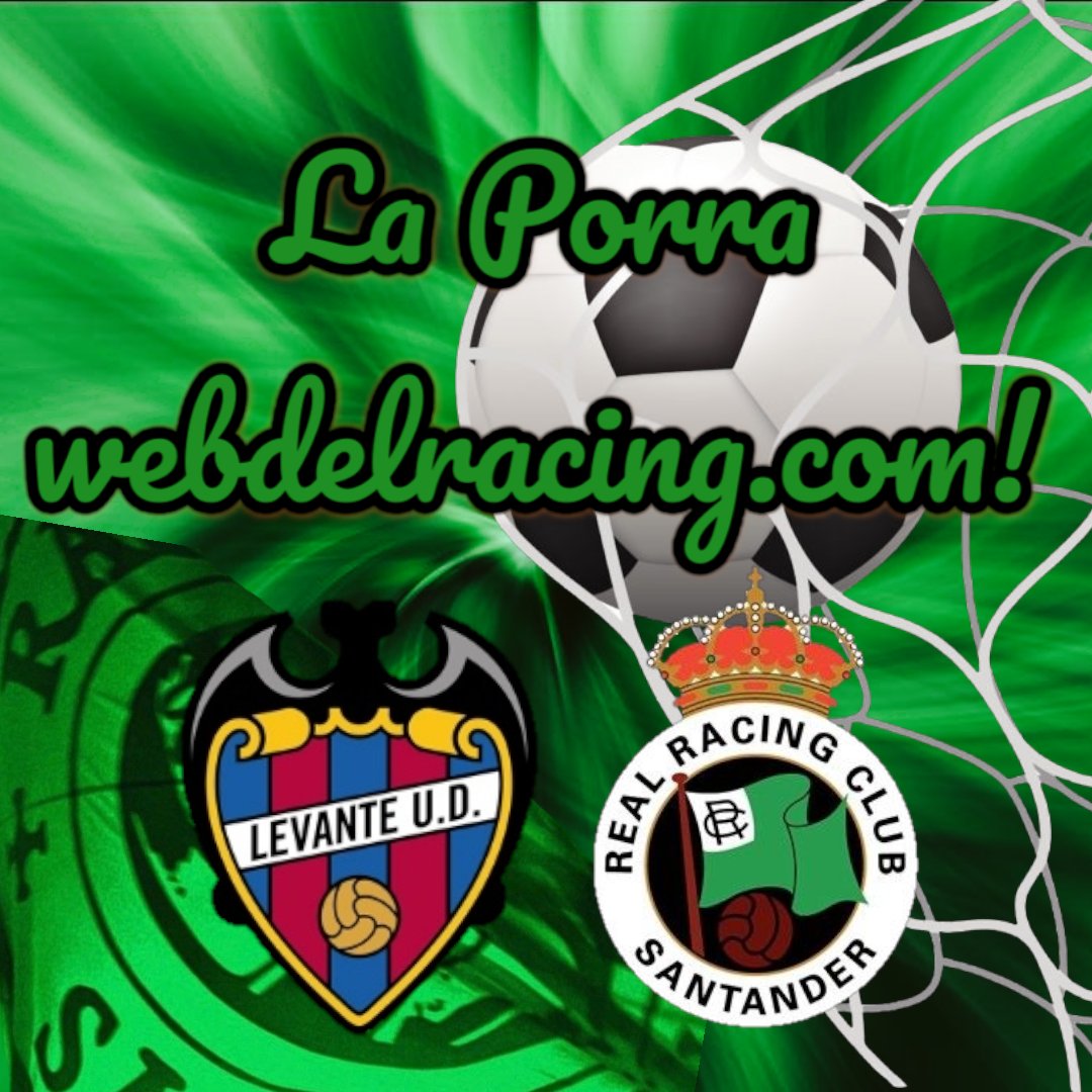 webdelracingcom's tweet photo. Último día para poner la porra del Levante - Racing! No te lo pierdas, participa y gana premios!! Que ganas de que pasen estas 24h...

https://t.co/4hJ2u7EMi4 https://t.co/m9jKqgdXvE