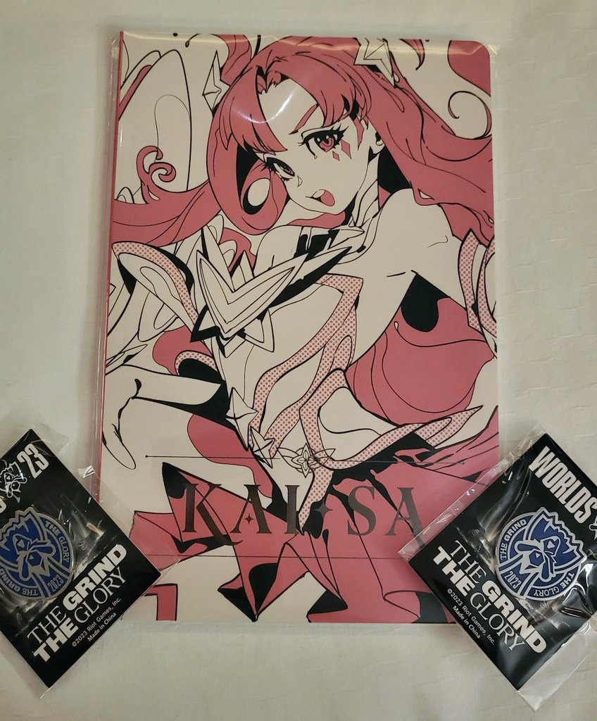 Giving away one Kai'sa notebook and two pins from this #Worlds2023 final ♡

Follow &amp; RT to enter will choose 2 winners