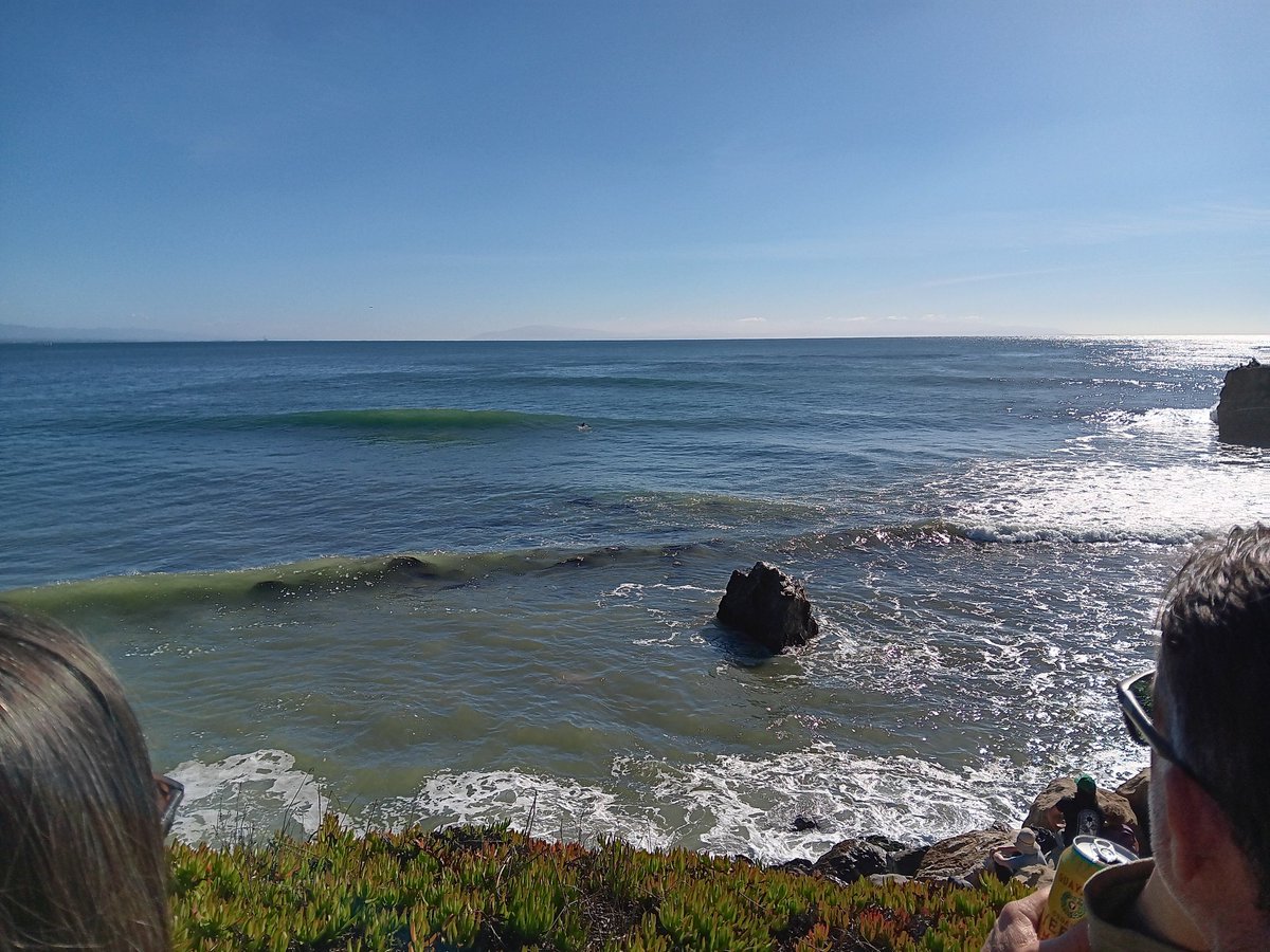 RichdeGive's tweet photo. Cowabunga surf rats! Today's office is at Steamer Lane in Santa Cruz for the final day of the O'Reilly Coldwater Classic. Last of the men's quarterfinals in the water now. @Jim_Seimas @julie_jag #scscore. @wsl https://t.co/56tp5qigHi