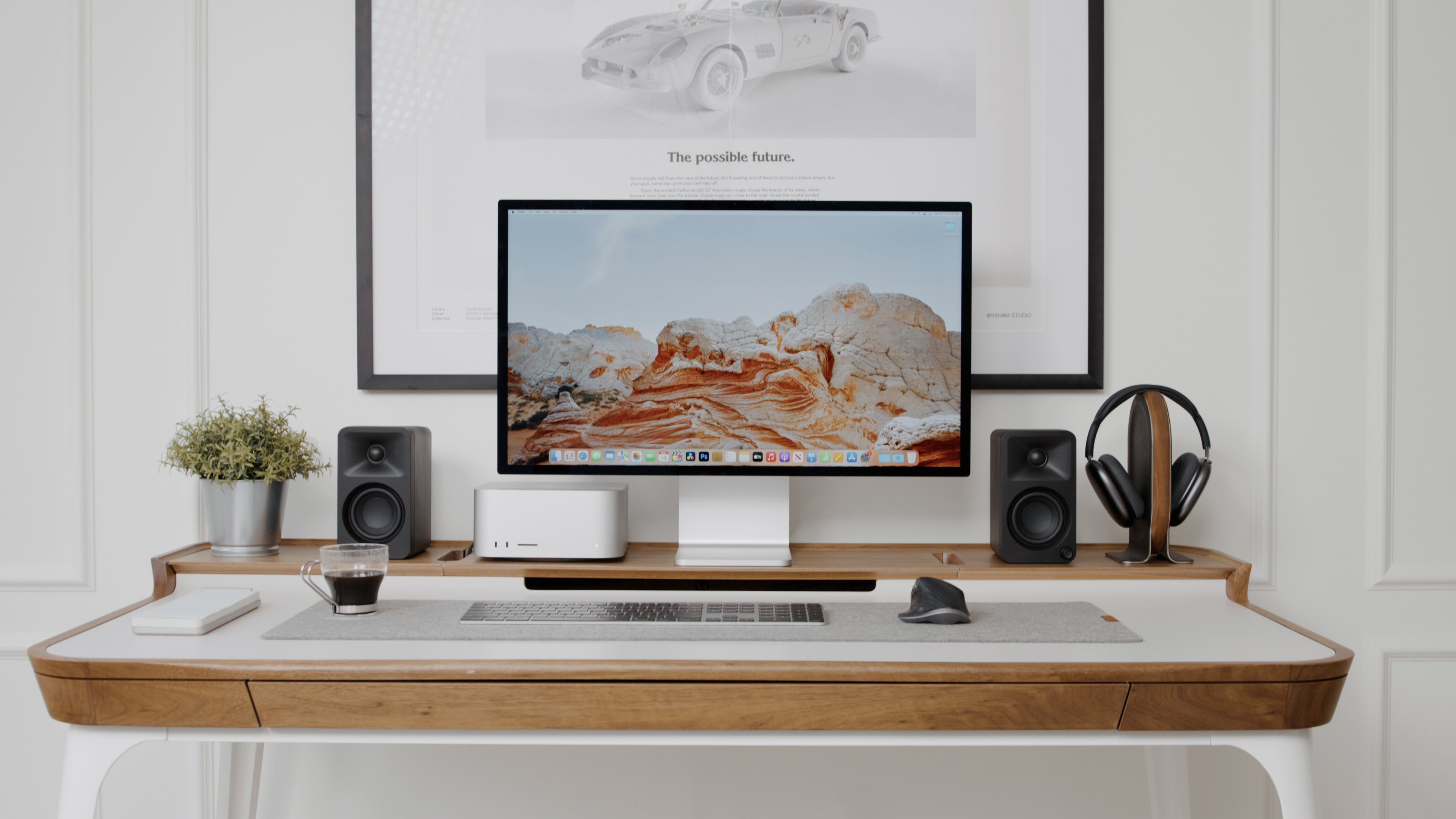 Clean Modern Desk Setup