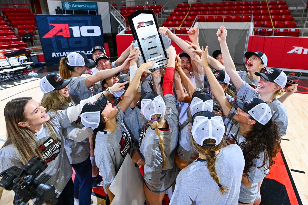 atlantic10's tweet photo. The #A10Champs @DaytonVB https://t.co/y1x570pcFJ