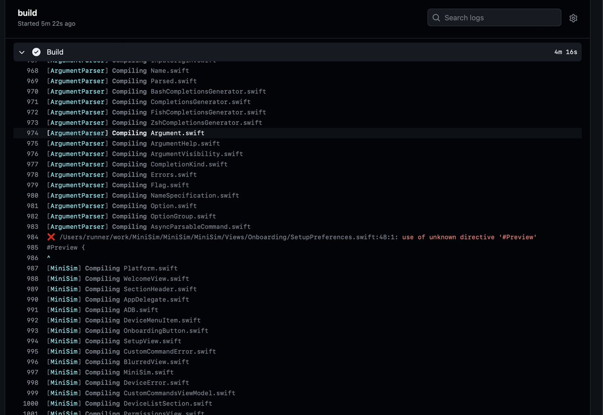 o_kwasniewski's tweet photo. tip: use `xcbeautify` to make your xcodebuild CI output a lot more readable👀

Also if you `brew install xcbeautify` locally it gets picked up by #ReactNative CLI and shows up a nicer output when you execute `run-ios` command 🚀 https://t.co/w9sb8NfW3A