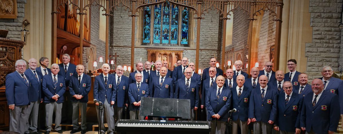 A snap of the choir yesterday at St Peter’s, Mumbles, to help launch a new book “My Choir Journey” by former chorister Brian Davies. 

#MorristonOrpheus #MyChoirJourney #NewBook #Choir #Wales #Singing