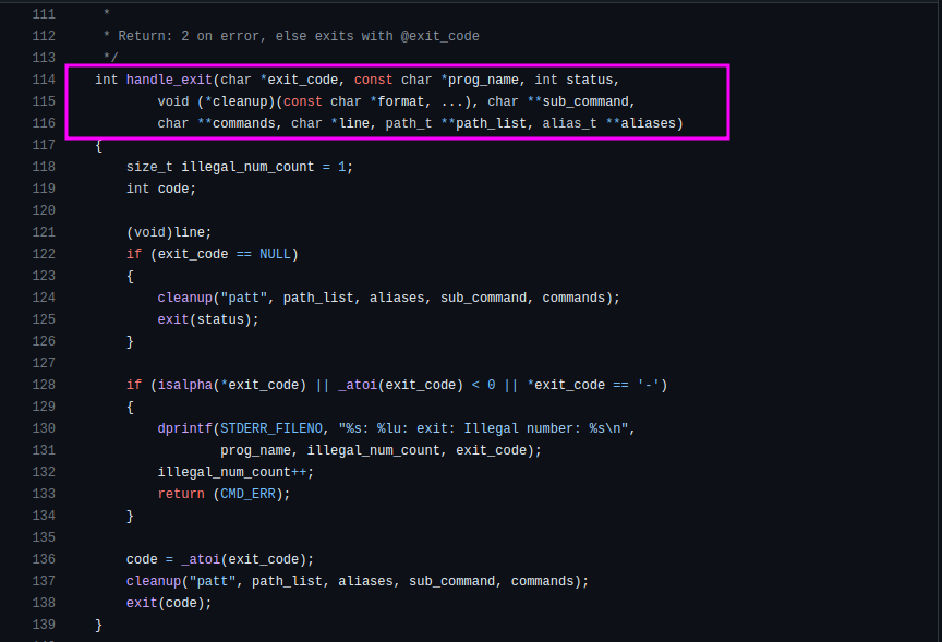 the_nanafox's tweet photo. Check out these images! I simplified the function prototype used in the Simple Shell project for time and deadline, but there's always room for improvement. Keep refactoring even after a project. #ALX_SE #simpleshell #dohardthings #ALX https://t.co/8nhm8KLgXY