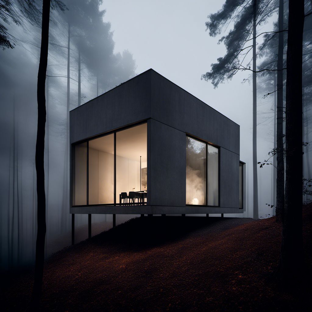 Artec_ai's tweet photo. Amidst the whispers of the forest, a modern abode glows, its simplicity a statement in the twilight. This is the art of AI in architecture - creating spaces that resonate with our desire for peace and modernity. Would you find solace here?

#architecture #aiart #generativedesign https://t.co/LwBDBOSUBr