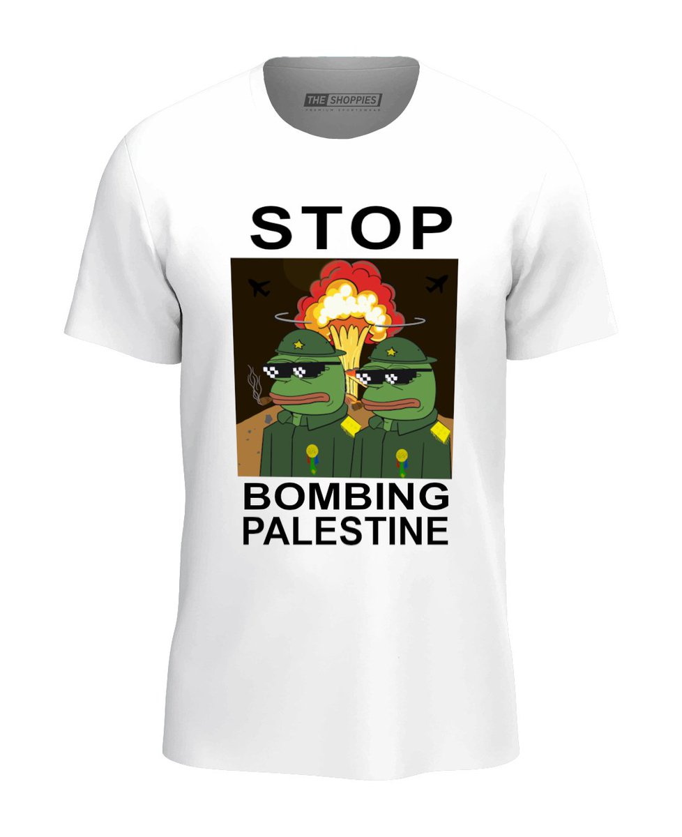 TheShoppies's tweet photo. Stop Bombing Palestine T-shirt available at The Shoppies!

WhatsApp+923369264264 
Or visit: https://t.co/D5LZR4kJID

#INDvAUS #FreePalestine https://t.co/ZpZdIgYK3l