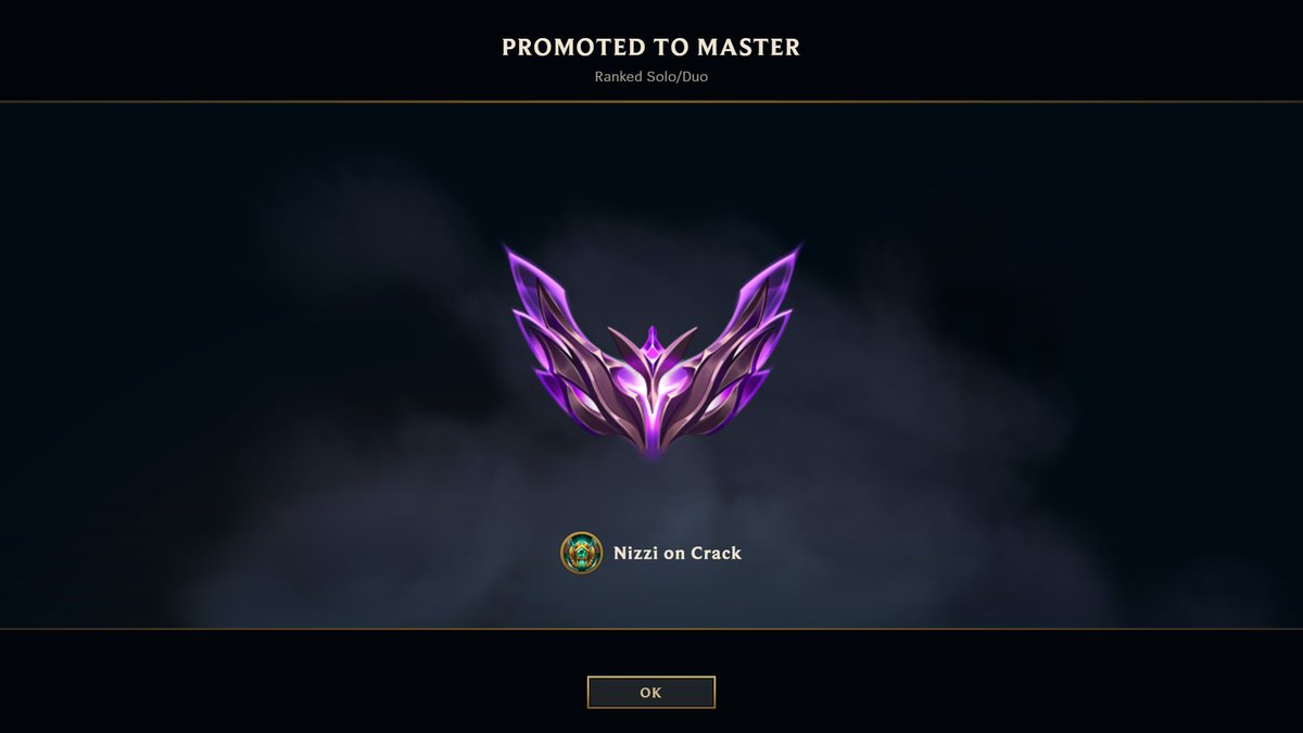 I know its Season 13.. but still, i finally managed to climb to Masters Elo in League of Legends again!

#HighElo in #LeagueOfLegends Kappa