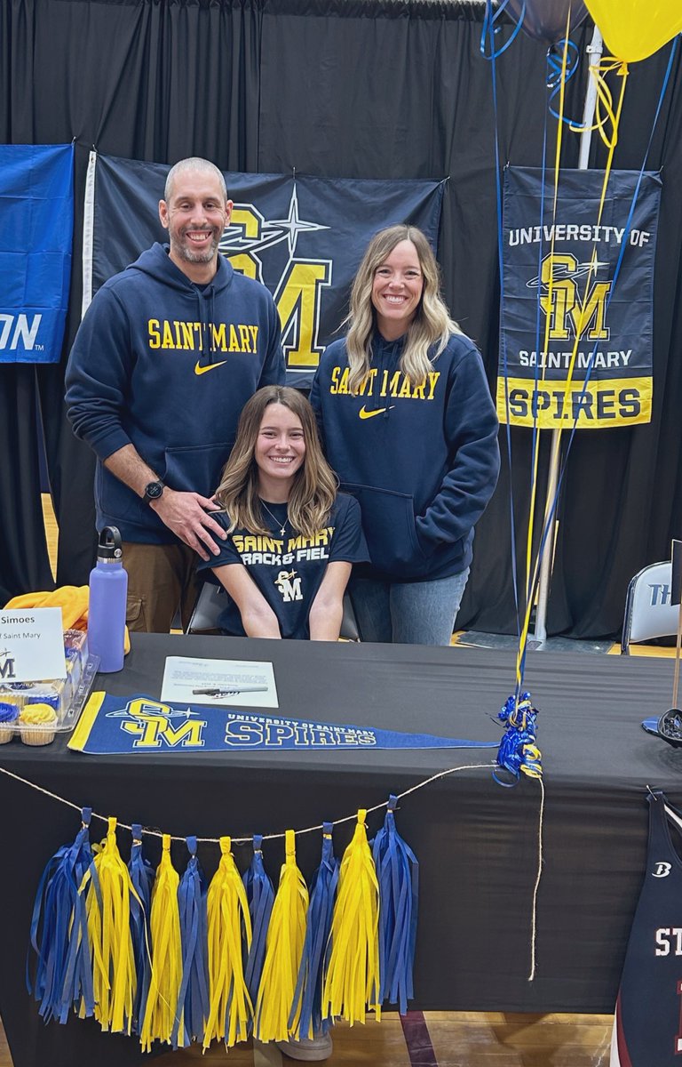 A little late but it’s been a whirlwind. So proud of this girl - excited for the next 4 years. Good thing I like Navy and Gold 😄 #gospires  #prouddad <a href="/USM_Athletics/">USM Athletics</a> <a href="/SaintMaryXCTF/">Saint Mary XCTF</a> <a href="/SJA_Gameday/">St. James Thunder Athletics & Activities</a> <a href="/kansasrunning/">KSXCT&F</a> <a href="/sportsinkansas/">Sports in Kansas</a> <a href="/KansasMileSplit/">MileSplit Kansas</a>