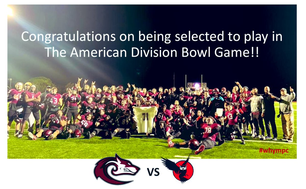 🚨Bowl Game Update🚨
Saturday Dec. 2nd @ Foothill College
Kickoff at 1pm #GoLobos 🐺🐺