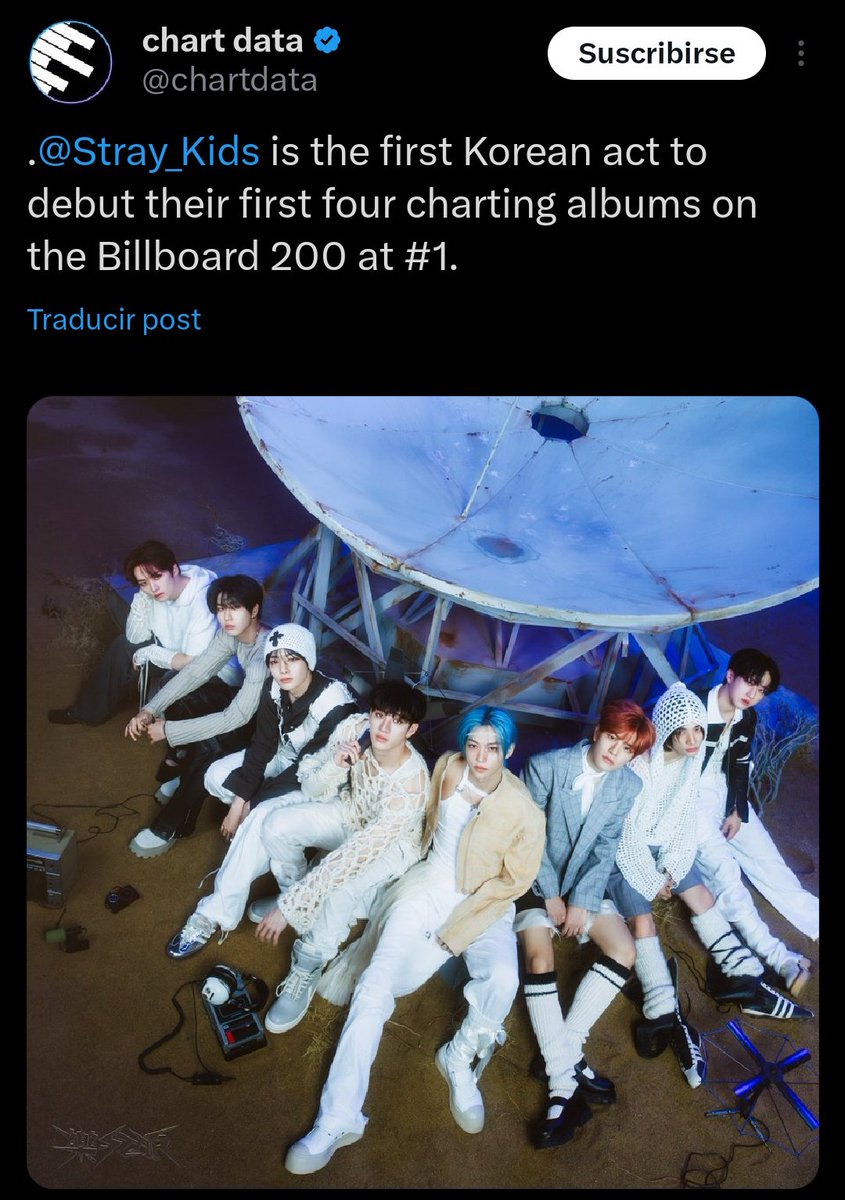 realskzoo's tweet photo. Oficialmente Stray Kids otra vez lo a hecho, se encuentra en la cima del Billboard 200 con su mini álbum "樂-STAR" por cuarta vez consecutiva 🔥

Se convierten en el primer acto coreano en debutar sus primeros cuatro álbumes en el Billboard 200 en el puesto número 1 ✨️ https://t.co/zI1M3NUuyO