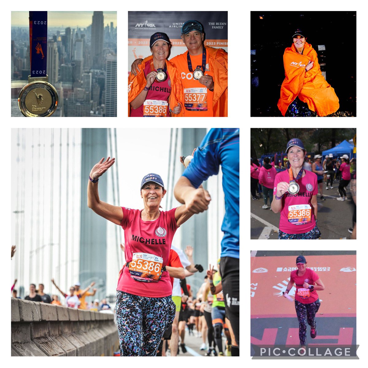 Chelles2Sorley's tweet photo. Not many miles this week - total of 38.7. My running miles YTD = 1040.9 π Reminiscing 2night as 2 weeks ago I had the most amazing experience ever of running the @nycmarathon #girlsthatrun
#itwillmoveyou #NYRR #NYC so want to do it all over again
#NHS1000miles https://t.co/A7Xu1zFg5r