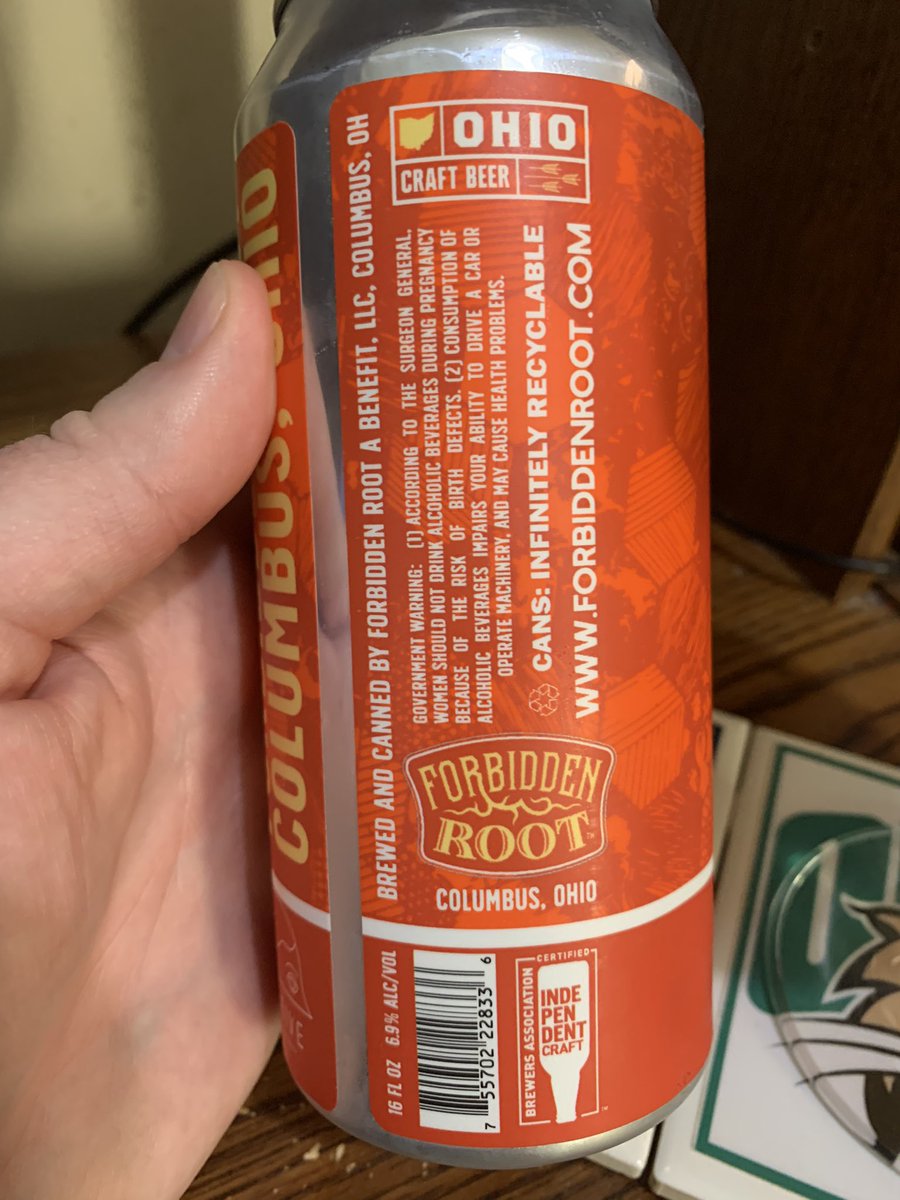 RealBMaxwell's tweet photo. Now itโs #saisonsunday and I like @ForbiddenRootOH #DeriveBrewing Well Positioned Oak Fermented Saison ๐๐๐ป #ohiocraftbeer #CraftBeer @JonMontag @BayBeerReviews @mikeadam16 @RobFromInternet @Stef_Pellerin @Kubrickx @impopsy @ErmiyasDESTA @WhiskeyCyclist @ZombieWWZ @johanc77 https://t.co/W7GOu5RBQ7