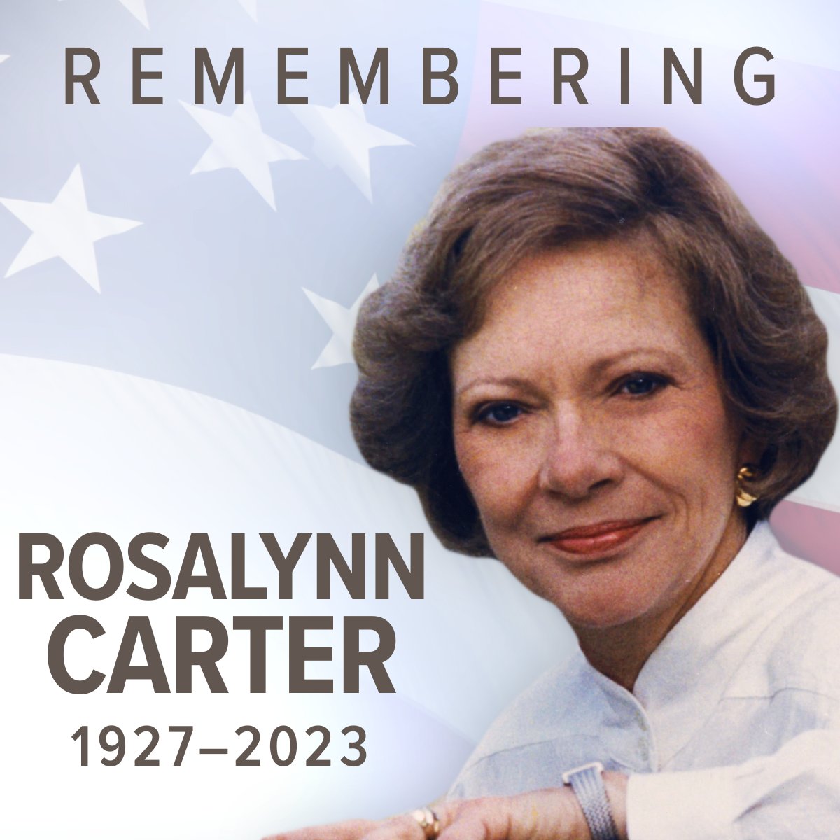 WCNC Charlotte on X: "Rosalynn Carter, former US first lady, dead at 96 |  STORY: https://t.co/GEYdEtj6lg https://t.co/zMLBcpXOoI" / X