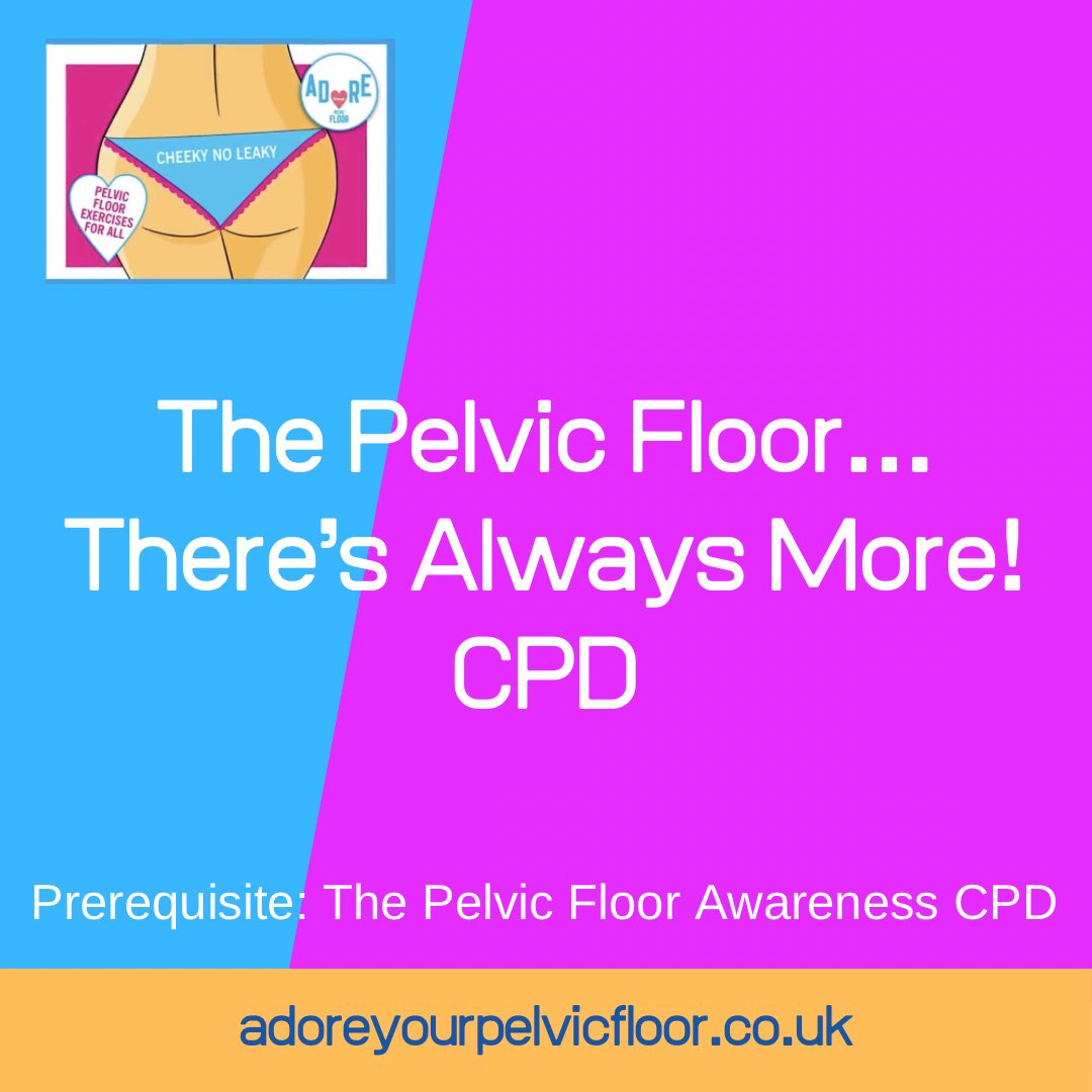 If you enjoyed The Pelvic Floor Awareness CPD you will LOVE this follow on training 🤗
Available Live on Zoom, In Person and E-Learn 
<a href="/pelvicroar/">pelvicroar</a> <a href="/JacqueGerrard/">JacqueG-DrMum MBE (she/her)</a> @BWPhysio <a href="/SandraWhittle03/">Sandra Whittle</a> @GamperJoanna 
adoreyourpelvicfloor.co.uk/events/the-pel…