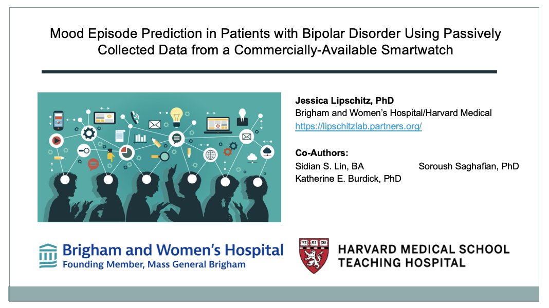 Jessica Lipschitz, PhD (@drlipschitzphd) on Twitter photo Thank you <a href="/ABCTNOW/">Association for Behavioral and Cognitive Therapies</a> for the opportunity to be part of a wonderful symposium with <a href="/kelly_zuromski/">Kelly Zuromski</a>, Cate Stamatis and <a href="/steveschueller/">Stephen Schueller</a> on digital phenotyping!
First presentation of my team's work on implementation-friendly digital phenotyping in #bipolar. More to come on this soon! Thank you <a href="/ABCTNOW/">Association for Behavioral and Cognitive Therapies</a> for the opportunity to be part of a wonderful symposium with <a href="/kelly_zuromski/">Kelly Zuromski</a>, Cate Stamatis and <a href="/steveschueller/">Stephen Schueller</a> on digital phenotyping!
First presentation of my team's work on implementation-friendly digital phenotyping in #bipolar. More to come on this soon!