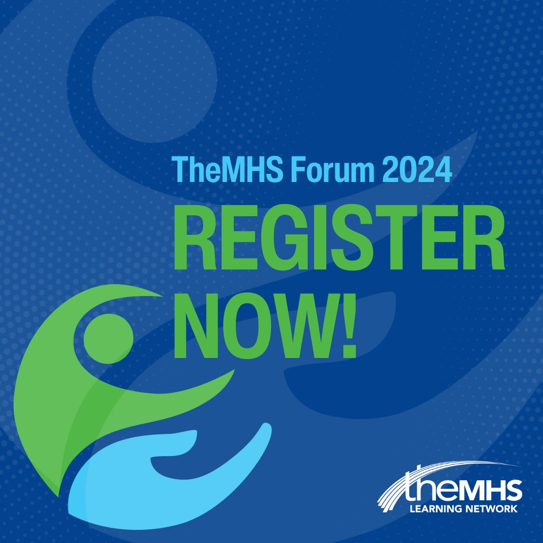 Registrations are now open for TheMHS Forum 2024! Click here to register: lnkd.in/g66WV8VJ

#TheMHSLearningNetwork #TheMHSForum2024 #TheMHS #carers #family #kin #whanau #community #TheMHSForum #mentalhealth #mentalhealthmatters #mentalhealthsupport #mentalhealthmatters