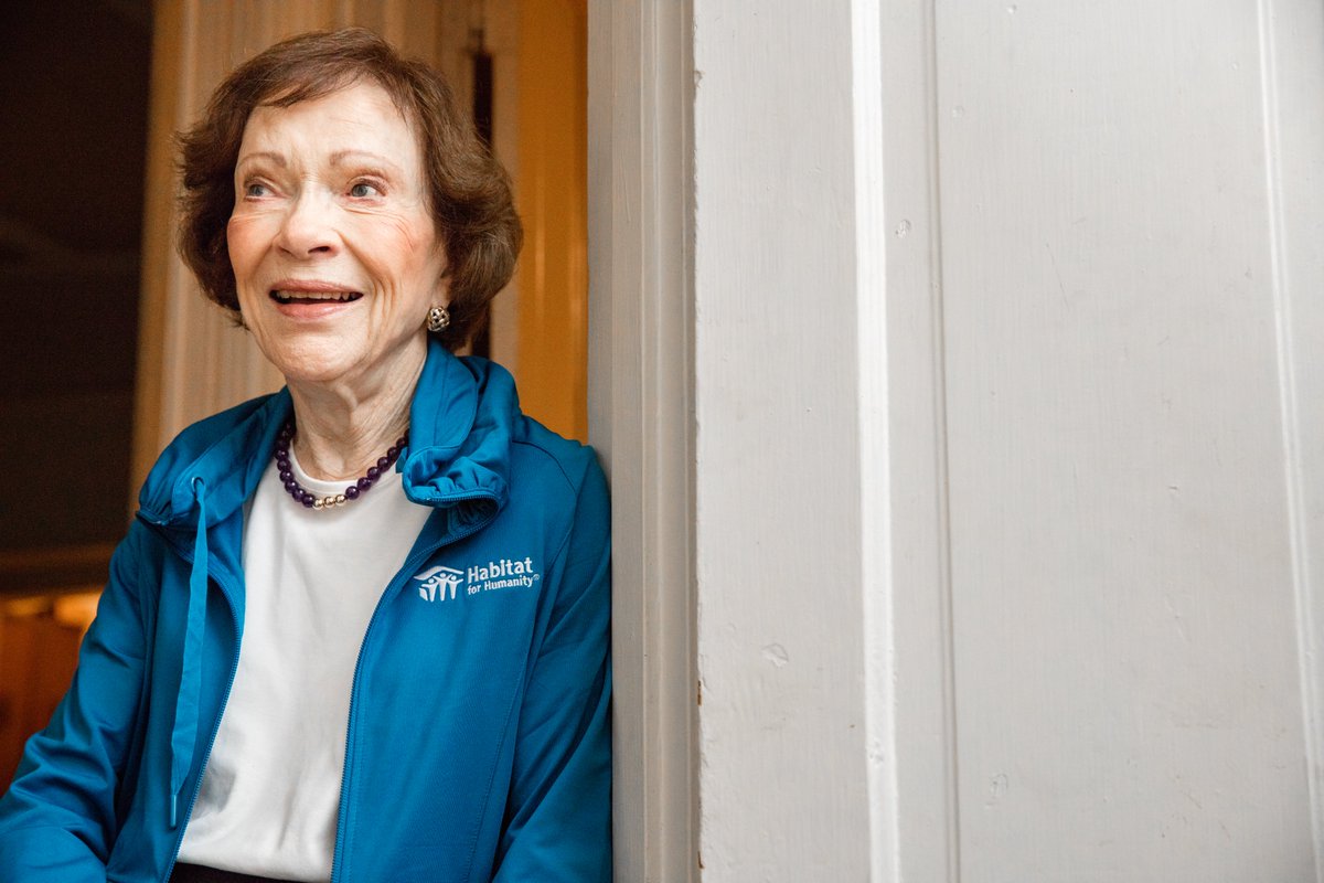 We are deeply saddened to learn that Rosalynn Carter has died. She was a compassionate and committed champion of #HabitatforHumanity and worked fiercely to help families around the world. #HonoringMrsCarter