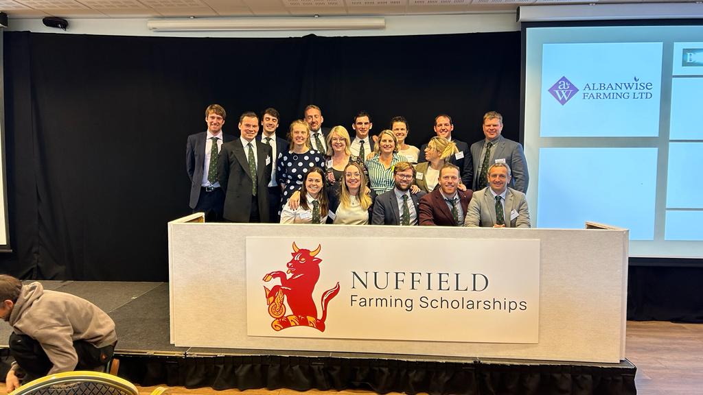 soilcarBEN's tweet photo. What a week! I had the privilege of presenting my study 'Can you farm carbon?' at the #Nuffieldfarming #NuffCon23 alongside team #regenag @cropwalkerchris @sam_w_smith excellent job of leading the pack and opening the conference chaps, setting the bar high! https://t.co/6K3kYQ07iE